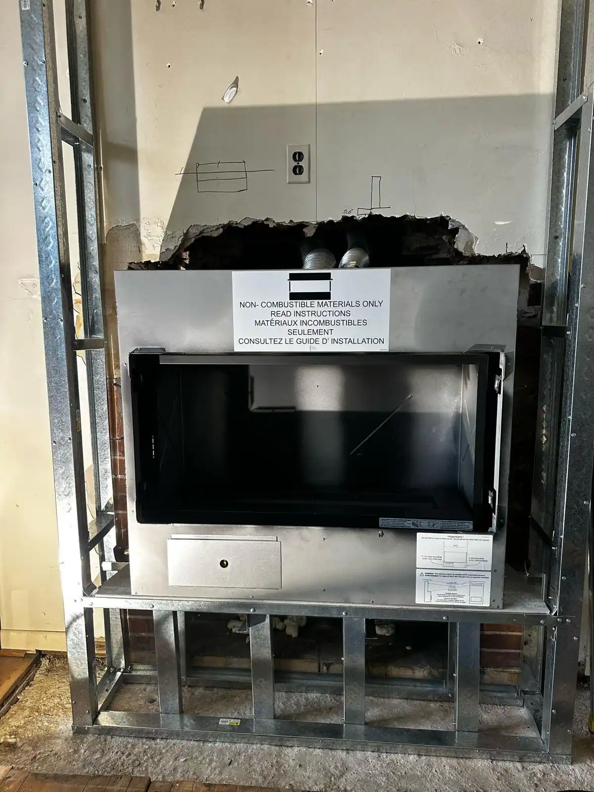Fireplace Insert Installation