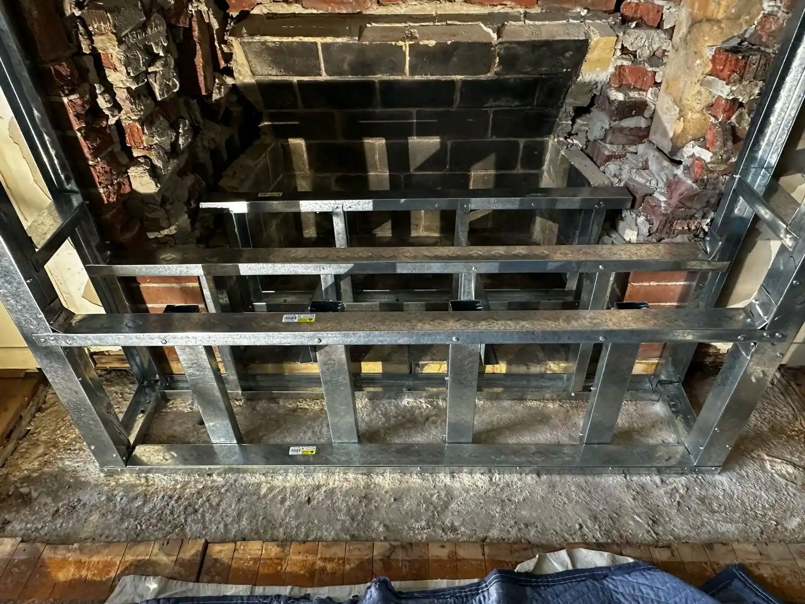 Fireplace Insert Frame Installation